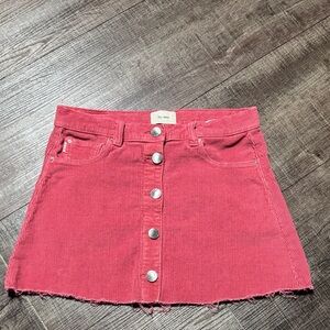 DL1961 blemish red Mini Skirt
